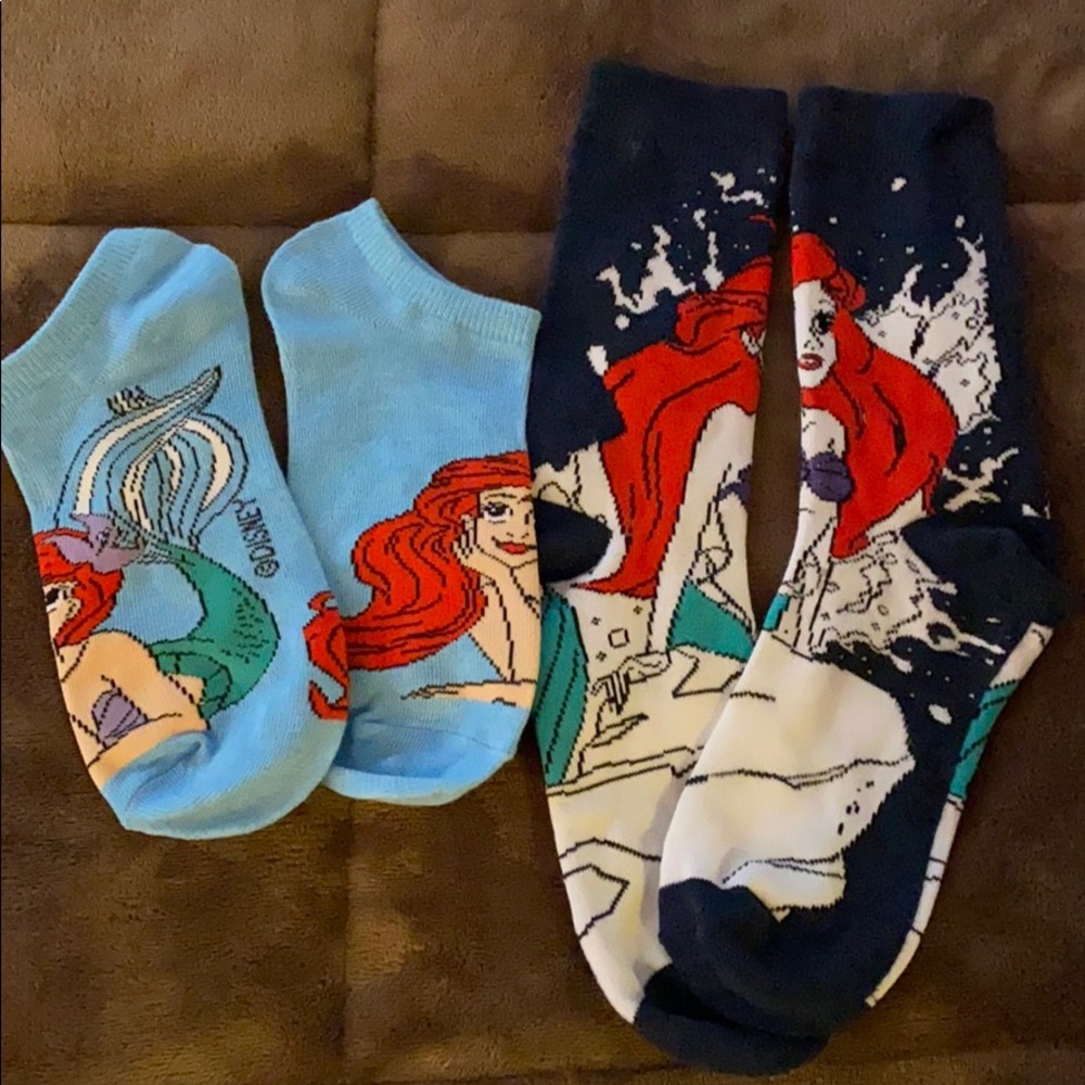 Ariel Disney princess socks NWOT